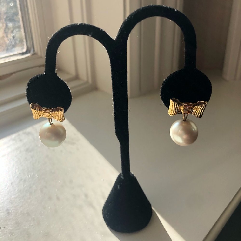 Kate Spade All Wrapped Up in Pearls Drop Earrings